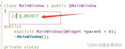 qobject connect no such slot mainwindow.